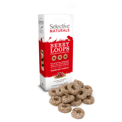 Supreme Selective Naturals Berry Loops Small Animal Treats