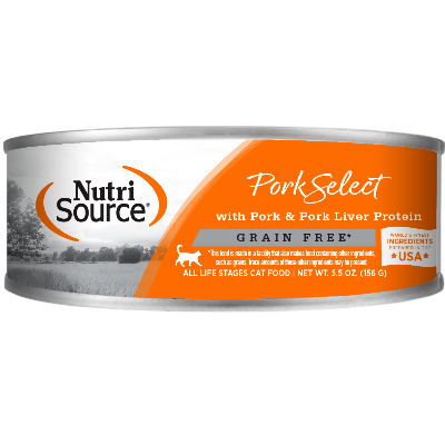 NutriSource Pork and Pork Liver Canned Cat Food