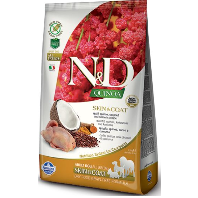 Farmina Pet Foods N&D Quail and Quinoa Skin and Coat Dog Food