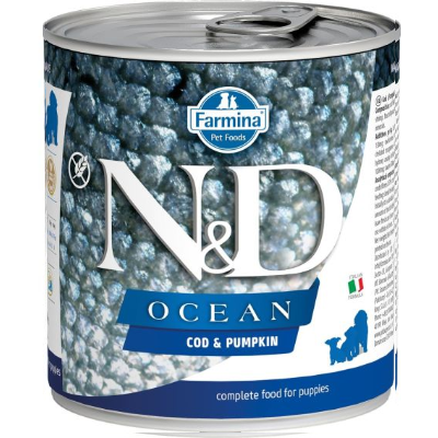 Farmina Pet Foods N&D Ocean Codfish and Pumpkin Canned Puppy Food