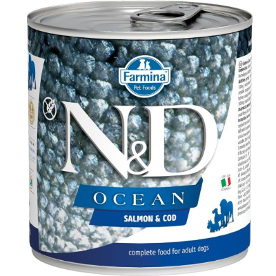 Farmina Pet Foods N&D Ocean Codfish and Salmon Canned Dog Food