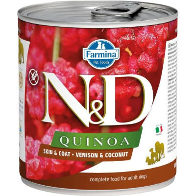 Farmina Pet Foods N&D Quinoa and Venison Skin and Coat Canned Dog Food