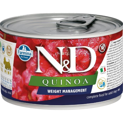 Farmina Pet Foods N D Quinoa and Lamb Weight Management Canned Small Medium Dog Food Canadian Pet Connection