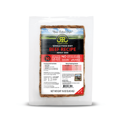 Raised Right Frozen Raw Beef Adult Dog Food  LOCAL DELIVERY ONLY
