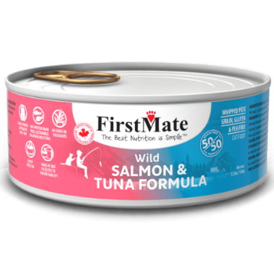 FirstMate Grain-Free 50/50 Blend Salmon and Tuna Canned Cat Food