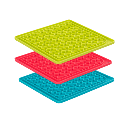 Messy Mutts Silicone Mat Red Medium