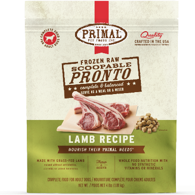 Primal Pronto Frozen Lamb Dog Food *Local Delivery Only*