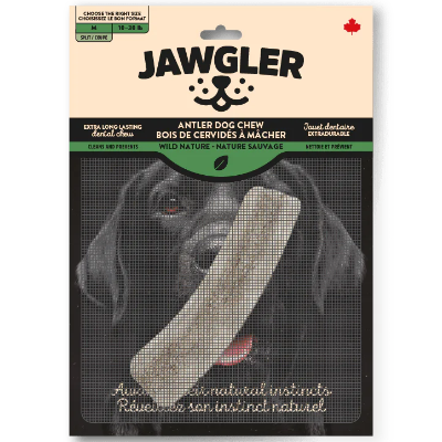 Jawgler Wild Nature Split Antler Dog Chew