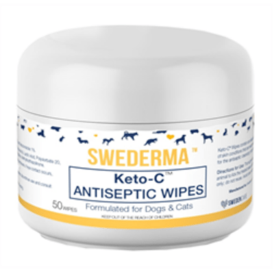 Swederma Therapeutic KETO-C Wipes for Pets