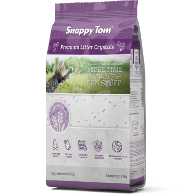 Snappy Tom Lavender Silica Crystal Cat Litter Canadian Pet