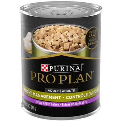 Purina Pro Plan Turkey and Rice Weight Management Canned Dog Food