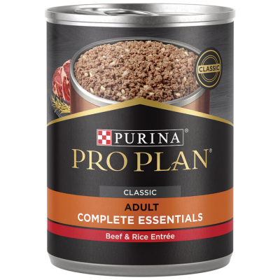 Purina Pro Plan Complete Essentials Classic Beef and Rice Canned Dog Food