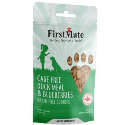 FirstMate Cage Free Duck with Blueberry Dog Treats Canadian Pet Connection