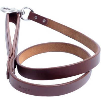 Tan leather best sale dog lead