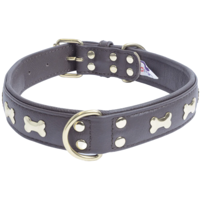 Angel Rotterdam Leather Bones Dog Collar
