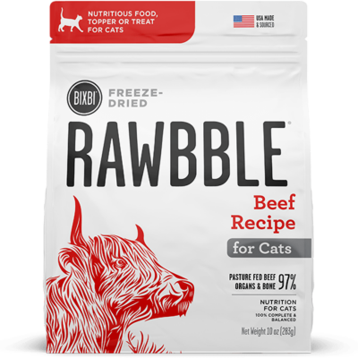 Bixbi Rawbble Beef Freeze Dried Cat Food