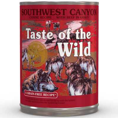 Taste of the Wild Southwest Canyon Beef in Gravy Canned Dog Food Canadian Pet Connection