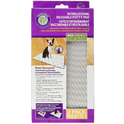 PoochPad Reusable Interlocking White Potty Pad