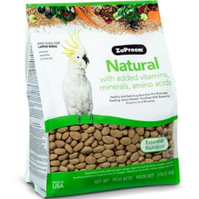Natural parrot on sale food