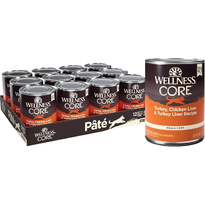 Wellness Core Turkey, Chicken Liver, and Turkey Liver Canned Dog Food