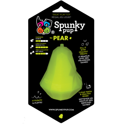 Spunky Pup Pear Treat Holding Dog Toy Canadian Pet Connection