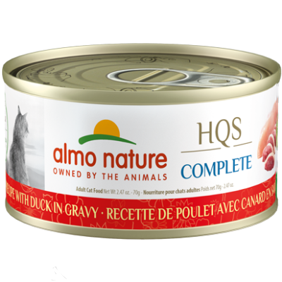 Almo Nature HQS Complete Chicken with Duck in Gravy Canned Cat Food Canadian Pet Connection
