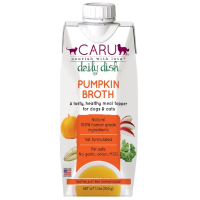 Caru Daily Dish Pumpkin Broth Pet Food Topper