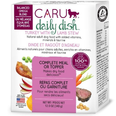 Caru Daily Dish Turkey with Lamb Stew Wet Dog Food