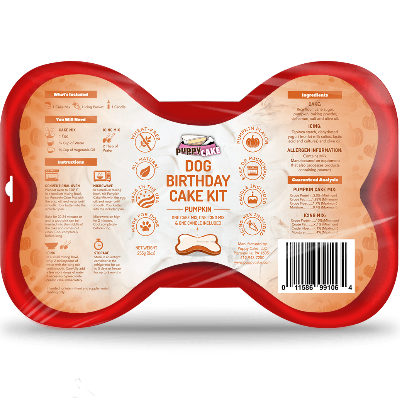 Puppy Cake Dog Pumpkin Birthday Cake Kit