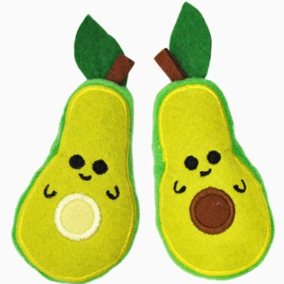 HugSmart Meow Buddies Crazy Catcher Avocado Catnip Toys