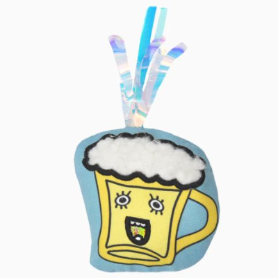 HugSmart Meow Buddies Kitten Party Beer Catnip Toy