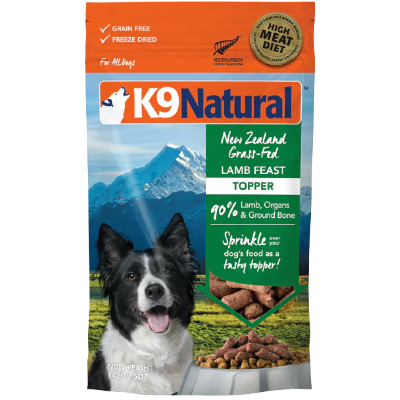 K9 Natural Lamb Feast Freeze Dried Dog Food Topper