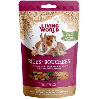 Living World Crunchy Quinoa Bites Small Animal Treats