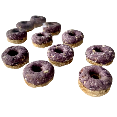No Furries Delights Blueberry Glazed Donuts Small Animal Treats