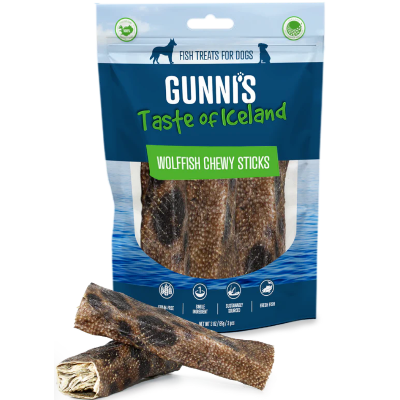 Gunni's Wolffish Chewy Sticks Dog Chews