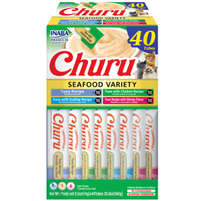 Inaba Churu Seafood Variety Box Cat Treats