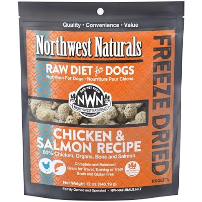 Northwest Naturals Chicken and Salmon Nuggets Freeze Dried Dog Food