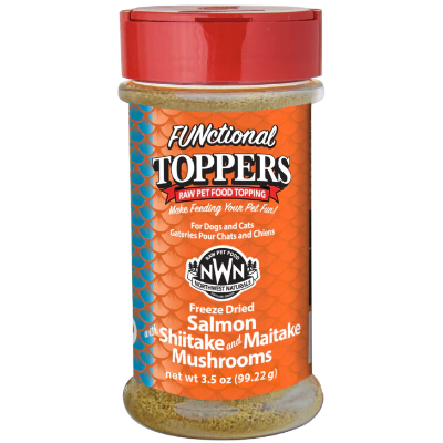 Northwest Naturals Freeze Dried Salmon with Mushrooms Functional Pet Food Topper