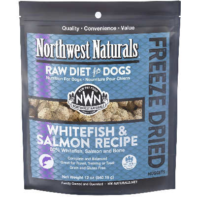Northwest Naturals Whitefish and Salmon Nuggets Freeze Dried Dog Food