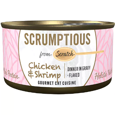 Scrumptious From Scratch Chicken and Shrimp in Gravy Canned Cat Food