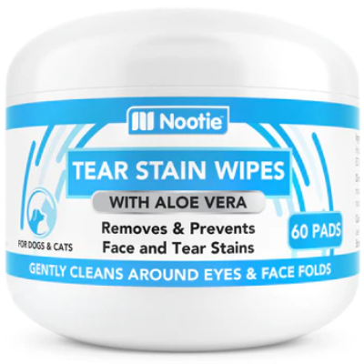 Nootie Aloe Tear Stain Wipes for Pets