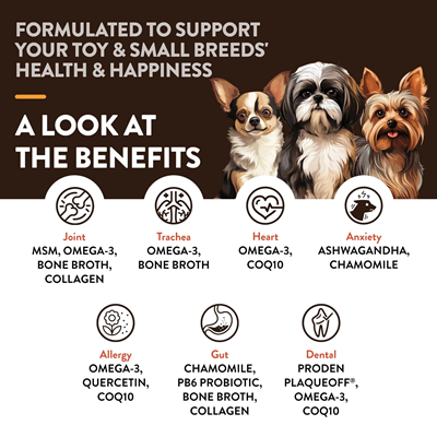 NaturVet Toy Small Breed Specific Soft Dog Dental Chews Canadian Pet Connection
