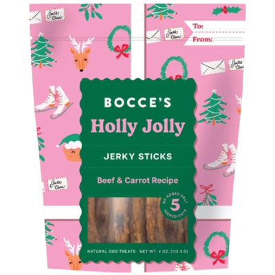 Bocce s Bakery Holly Jolly Jerky Sticks Holiday Dog Treats