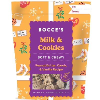 Bocce s Bakery Milk n Cookies Soft and Chewy Holiday Dog Treats Canadian Pet Connection
