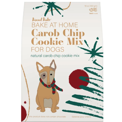 Spunky Pup Bake At Home Christmas Edition Carob Chip Dog Cookie Mix