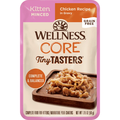 Wellness Core Tiny Tasters Minced Chicken Grain Free Wet Kitten Food Canadian Pet Connection