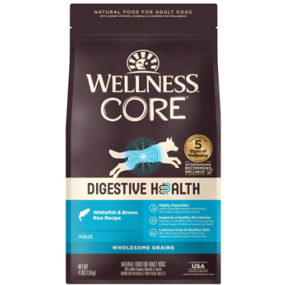 Wellness Core Digestive Health Whitefish and Brown Rice Dog Food