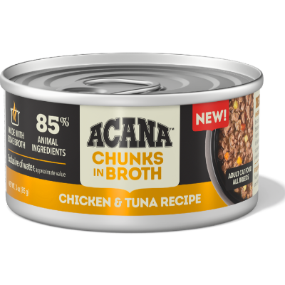 Acana Chicken and Tuna Chunks in Broth Grain Free Canned Cat Food