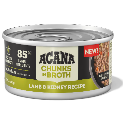 Acana Lamb and Kidney Chunks in Broth Grain Free Canned Cat Food