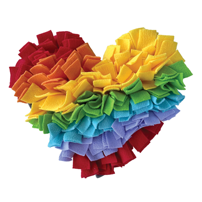 foufouBrands One Love Snuffle Mat Heart Dog Toy